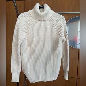 Pre-Loved Alp N Rock Women's Cream Turtleneck Sweater in XS